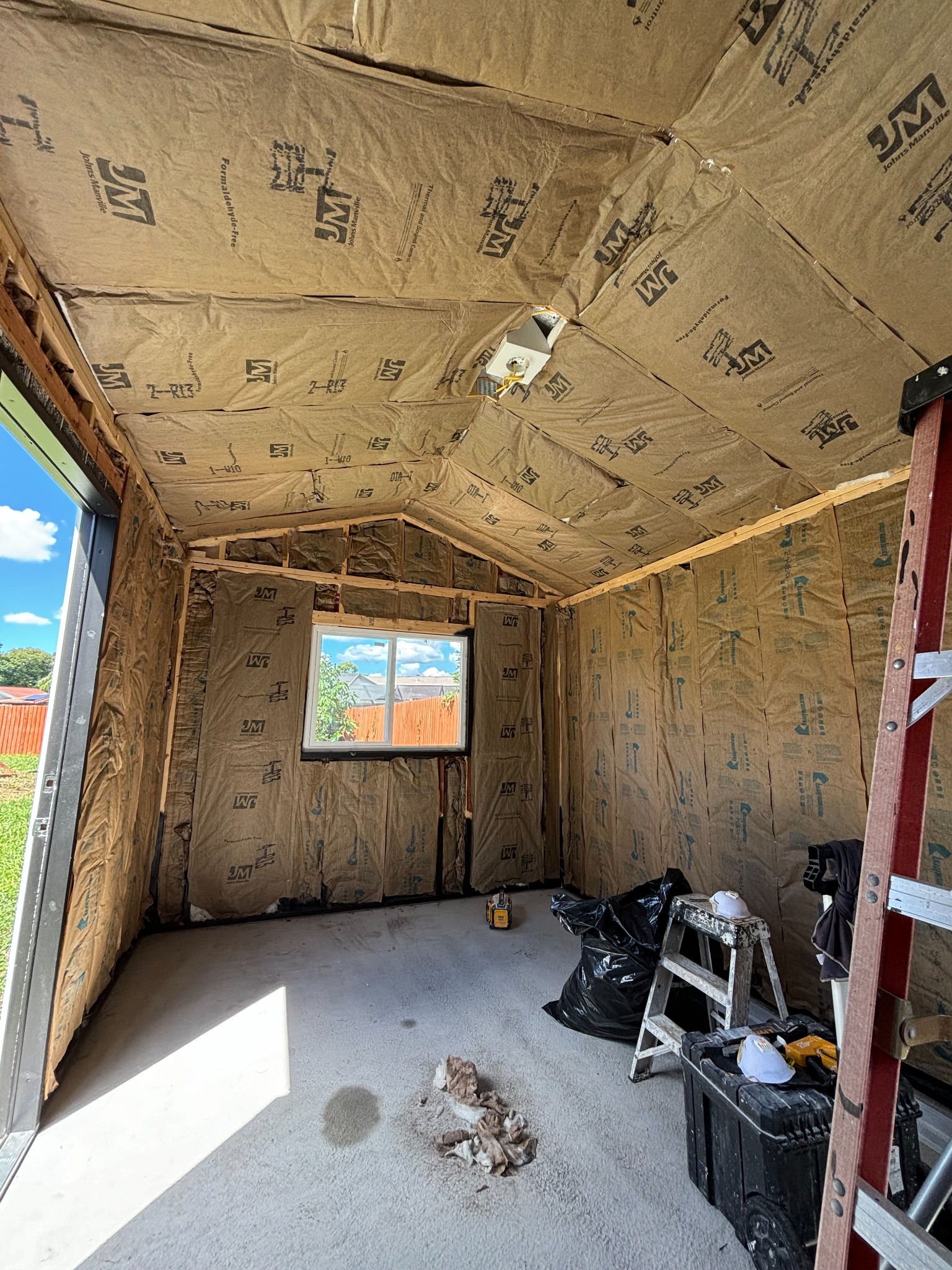 Insulation and build-out